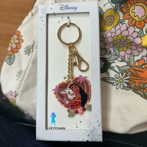 Disney Gold and Pink Heart Key & Card Holder
